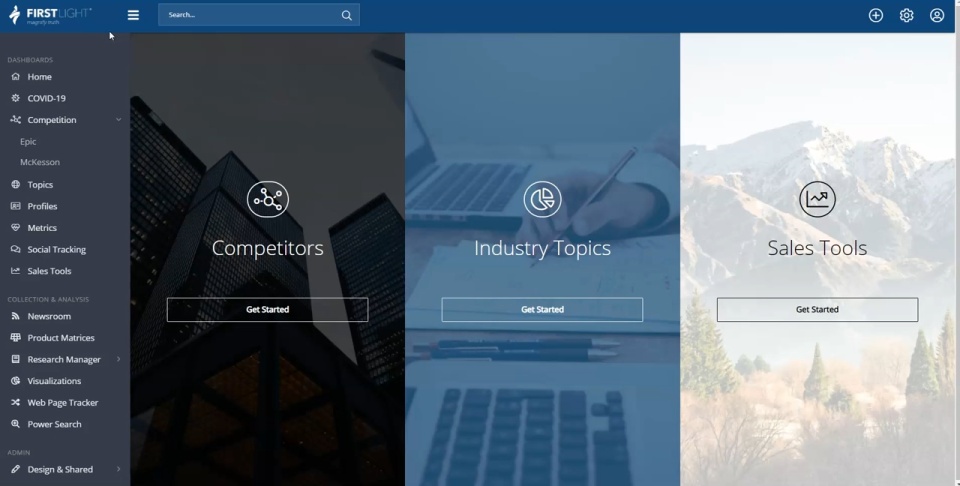 screenshot of FirstLight Enterprise Edition